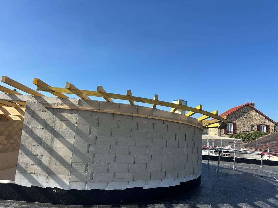 Chantier du groupe scolaire de Fontenay-Trésigny (77) — vue 9