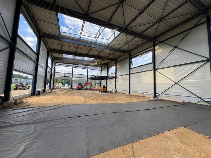 Chantier du bâtiment vestiaires du Camp des Loges (78) — vue 5