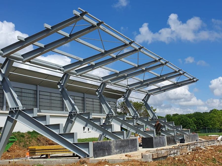 Chantier de la tribune du stade de Méru (60) — vue 7