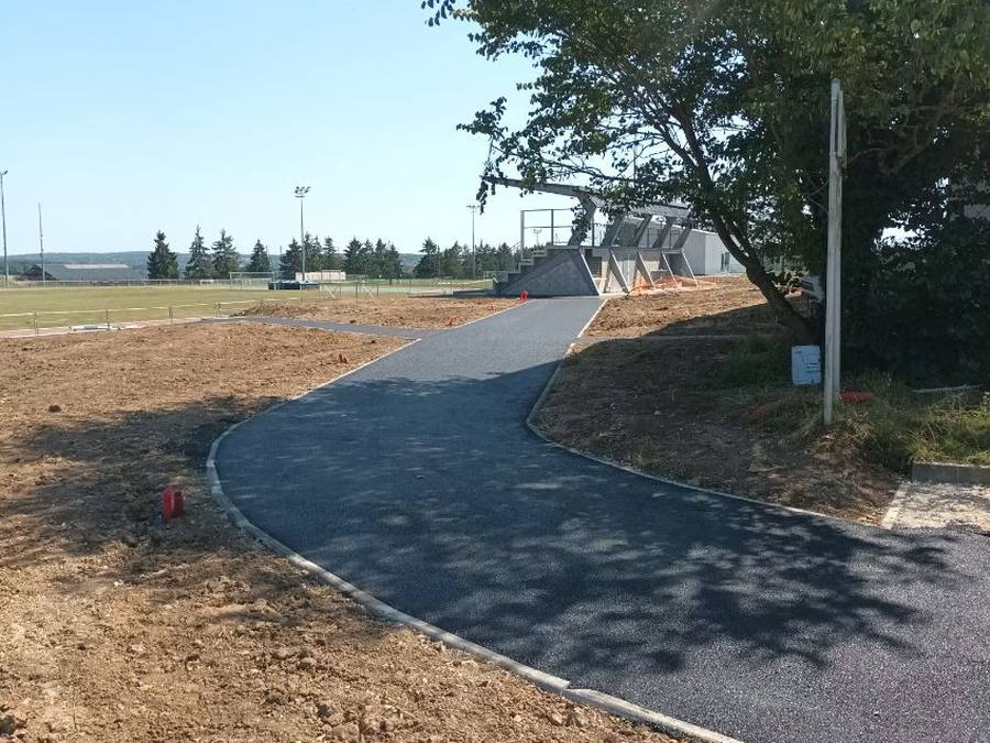 Chantier de la tribune du stade de Méru (60) — vue 8
