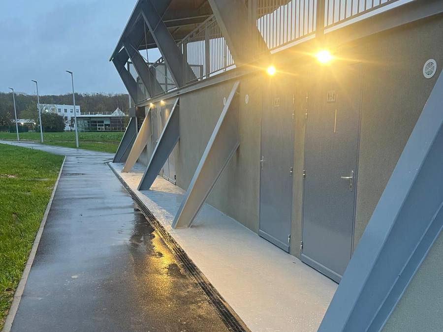 Chantier de la tribune du stade de Méru (60) — vue 10