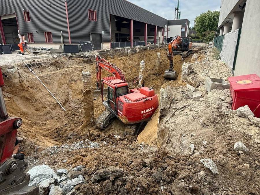 Chantier du centre de tri de Sevran (93) — vue 1